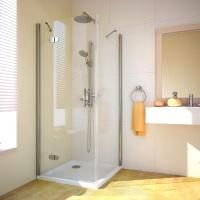 Душевой уголок GuteWetter Lux Square GK-103 левый 90x90 см стекло бесцветное, профиль хром
