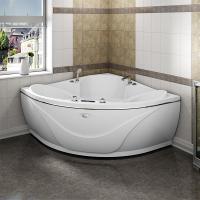Акриловая ванна Radomir Филадельфия 168х168 см Bronze с гидромассажем