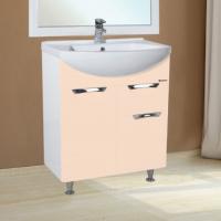 Тумба с раковиной Bellezza Альфа 65 бежевая с ящиком