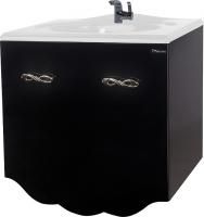 Тумба под раковину Bellezza Версаль 80 черная 1 внутренний ящик