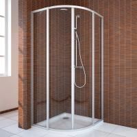Душевой уголок GuteWetter Practic Round GK-401 100 см стекло бесцветное, профиль матовый хром