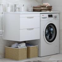 Тумба с раковиной Corozo Алиот 120 подвесная, под стиральную машину