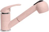 Смеситель для кухни AquaGranitEx C-4040 розовый