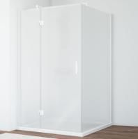 Душевой уголок Vegas Glass AFP-Fis 120*100 01 10 L профиль белый, стекло сатин