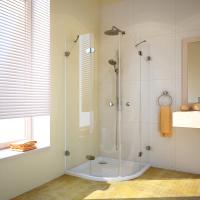 Душевой уголок GuteWetter Lux Meliori GK-002 90x90 см стекло бесцветное, фурнитура хром