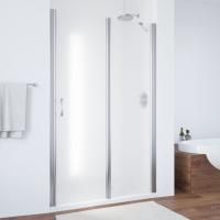 Душевая дверь в нишу Vegas Glass EP-F-1 105 08 10 R профиль глянцевый хром, стекло сатин