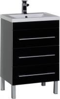Тумба под раковину Aquanet Верона 58 черная