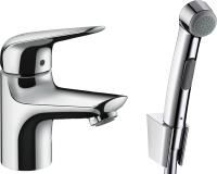 Смеситель для раковины Hansgrohe Novus 71144000 с гигиеническим душем, хром
