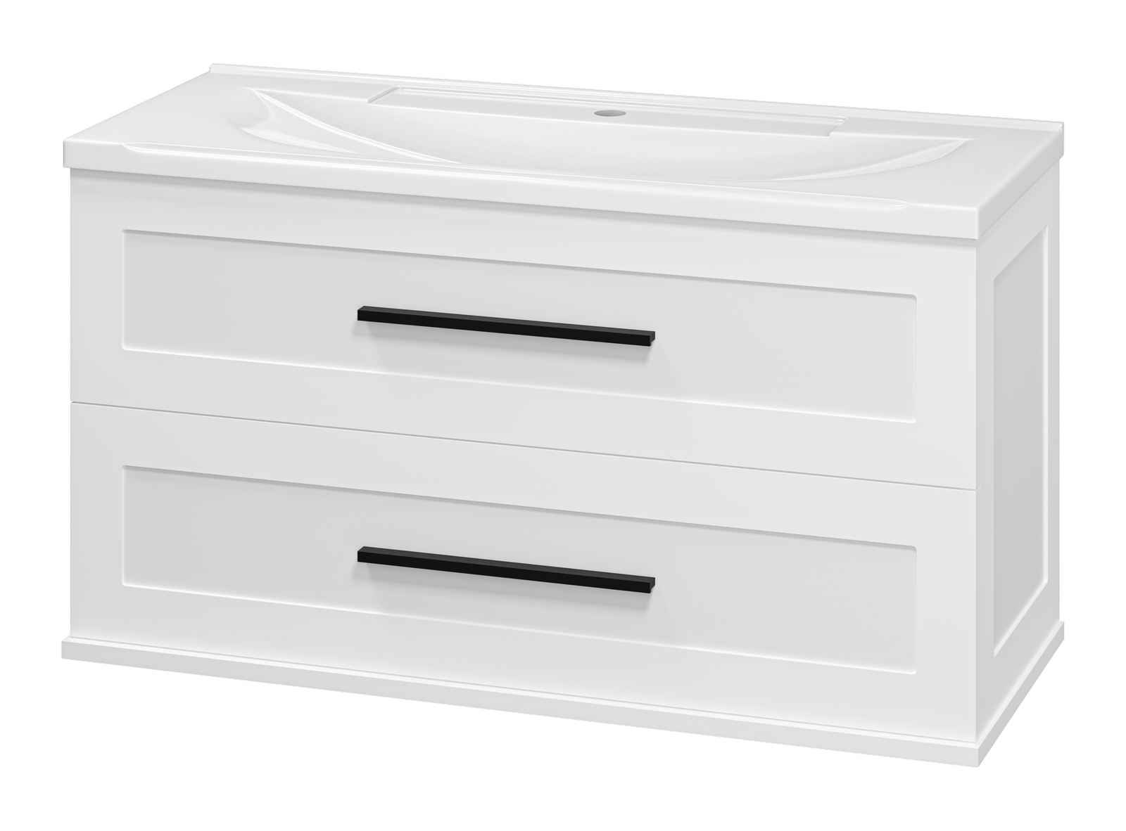 Тумба с раковиной Misty Модерн 100 подвесная