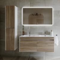 Мебель для ванной Sancos Smart 120 двойная, дуб бардолино