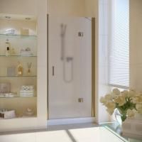 Душевая дверь в нишу Vegas Glass AFP LUX 100 05 10 R профиль бронза, стекло сатин