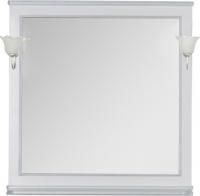 Зеркало Aquanet Валенса 100 белый краколет/серебро