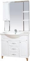 Мебель для ванной Misty Александра 85 белый металлик