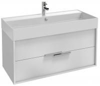 Тумба с раковиной Jacob Delafon Vivienne 100 белая, ручки хром