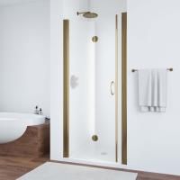 Душевая дверь в нишу Vegas Glass GPS 90 05 10 L профиль бронза, стекло сатин