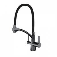 Смеситель для кухни Gappo G4398-19 сталь/черный