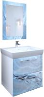 Мебель для ванной Marka One Visbaden 70П blue marble