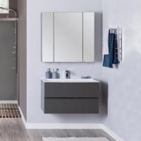 Мебель для ванной Aquanet Алвита 90 серый антрацит