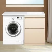 Тумба с раковиной Style Line Даллас 120 R Люкс Plus напольная, крем глянец