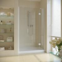 Душевая дверь в нишу Vegas Glass AFP-F LUX 130 01 01 R профиль белый, стекло прозрачное