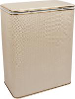 Корзина для белья Geralis RWG-B белая, золото, стандартная