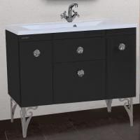 Тумба с раковиной Bellezza Луссо 100 черная