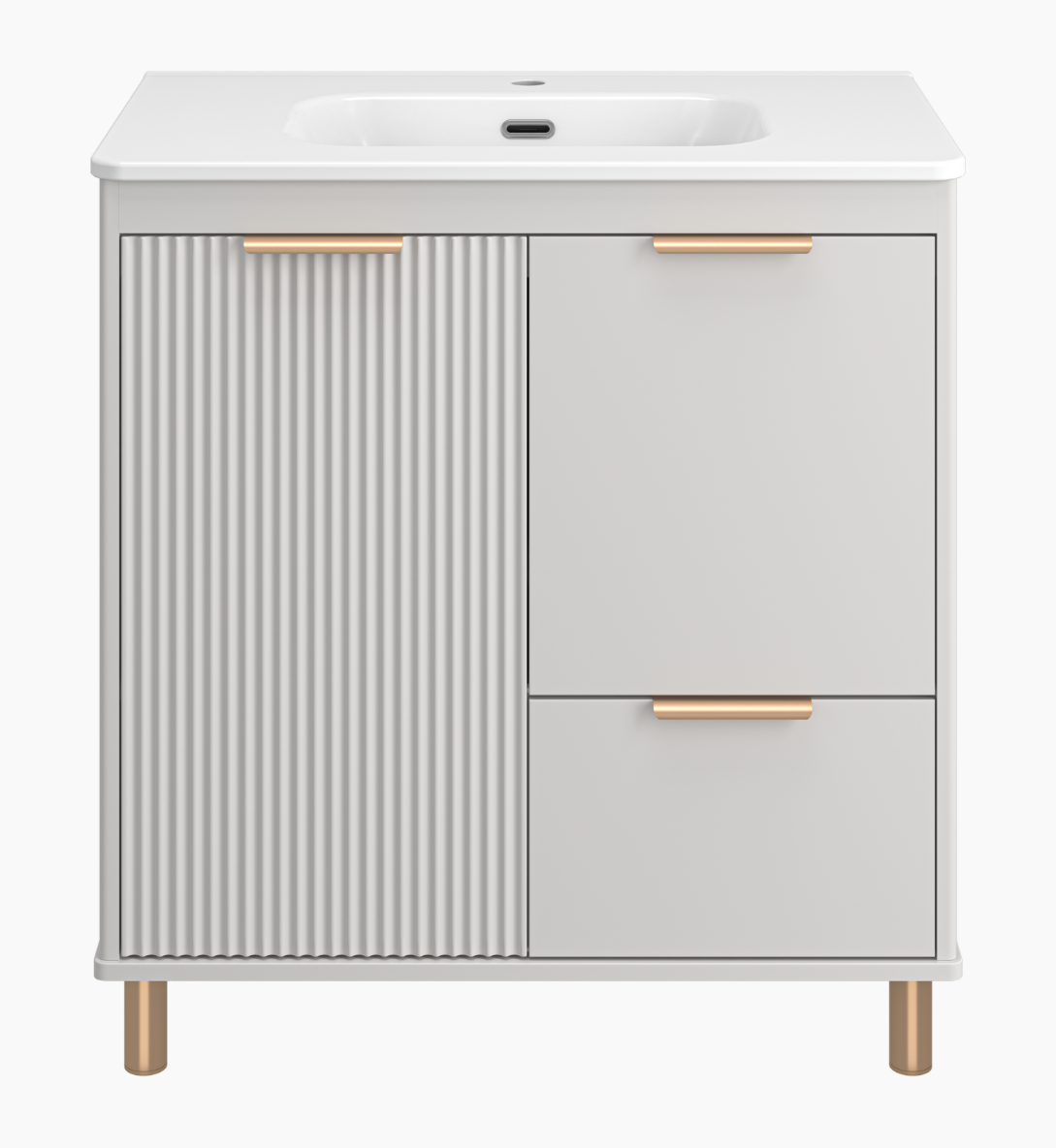 Тумба с раковиной Brevita Risacca Crema 70