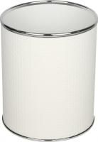 Мусорное ведро Geralis M-PWH-S белое, хром, 7,5 л