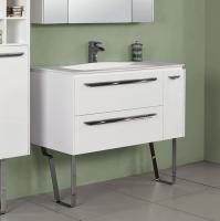 Тумба с раковиной Aquaton Блент 80 белая