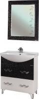 Мебель для ванной Bellezza Маргарита 65 белая с черным