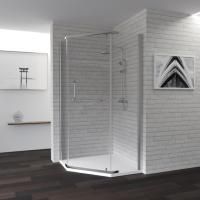 Душевой уголок RGW Passage PA-081 120х120, профиль хром, стекло прозрачное
