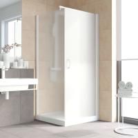 Душевой уголок Vegas Glass EP-Fis LUX 90 01 10 R профиль белый, стекло сатин