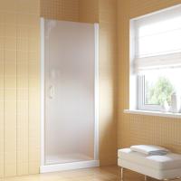 Душевая дверь в нишу Vegas Glass EP Lux 65 01 10 R профиль белый, стекло сатин