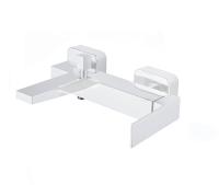 Смеситель на борт ванны Fiore Kube 100BB8551, белый