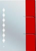 Зеркало Bellezza Глория Гласс 90 красное