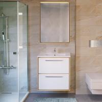 Мебель для ванной Raval Frame 60 белая, дуб сонома, подвесная