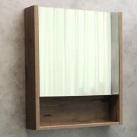 Зеркало-шкаф Comforty Марио 60 дуб тёмный