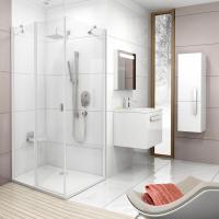 Душевой уголок Ravak CRV2-80+CPS-90 Transparent, профиль белый