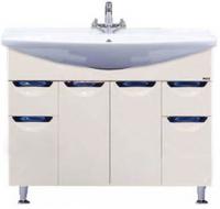 Тумба с раковиной Misty Орхидея 105 бежевая эмаль