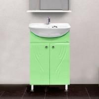 Тумба с раковиной Misty Мисти 60 салатовая