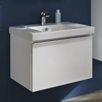 Тумба с раковиной Jacob Delafon Odeon Up 70 белый блестящий, 1 ящик