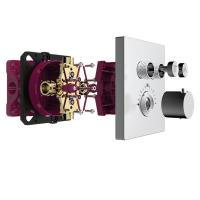 Смеситель для душа AQUAme AQM8801CR термостат, на 2 потребителя