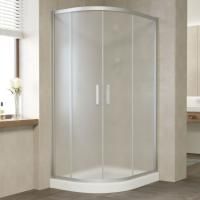 Душевой уголок Vegas Glass ZS-F 100*90 07 10 профиль матовый хром, стекло сатин
