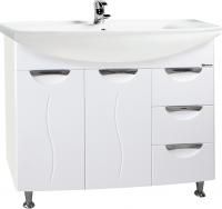 Тумба с раковиной Bellezza Глория 105 с бельевой корзиной