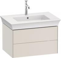 Тумба с раковиной Duravit White Tulip 75 2 ящика, скандинавский белый шелковисто-матовый