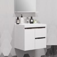 Тумба под раковину Aquaton Рене 60 белая, грецкий орех