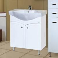 Тумба с раковиной Misty Илона 70 белая эмаль