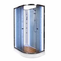 Душевая кабина DTO EM1512 L N с LED-подсветкой и гидромассажем