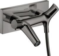 Смеситель для ванны Axor Starck Organic 12410330 термостат, полированный черный хром