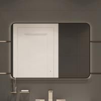 Зеркало Diwo Кострома 100 черное, с подсветкой светодиодной, инфракрасный выключатель